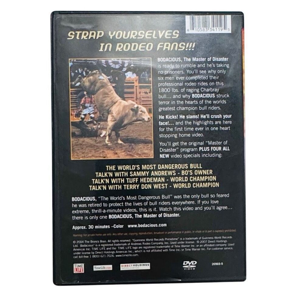 Bodacious: Master of Disaster ( 2004, DVD, Time Life ) Rodeo - Picture 2 of 4